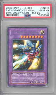 PSA 10 - Yu-Gi-Oh Card - DP2-EN014 - XYZ - DRAGON CANNON (rare) - GEM MINT