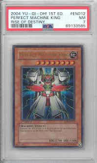 PSA 7 - Yu-Gi-Oh Card - RDS-EN012 - PERFECT MACHINE KING (ultra rare holo) *1st Edition* - NM