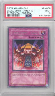 PSA 9 - Yu-Gi-Oh Card - EEN-EN060 - LEVEL LIMIT - AREA A (rare) - MINT