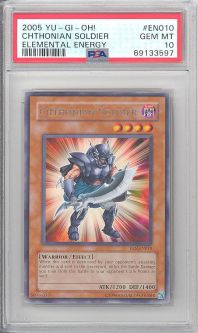 PSA 10 - Yu-Gi-Oh Card - EEN-EN010 - CHTHONIAN SOLDIER (rare) - GEM MINT