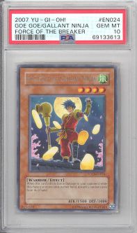 PSA 10 - Yu-Gi-Oh Card - FOTB-EN024 - GOE GOE THE GALLANT NINJA (rare) - GEM MINT