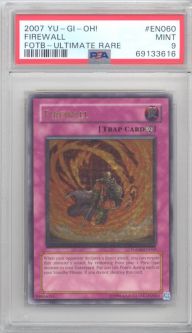 PSA 9 - Yu-Gi-Oh Card - FOTB-EN060 - FIREWALL (ultimate rare holo) - MINT