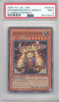 PSA 9 - Yu-Gi-Oh Card - FET-EN009 - GRANMARG THE ROCK MONARCH (super rare holo) - MINT