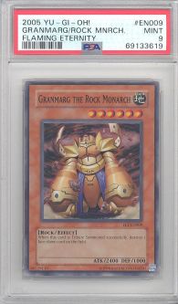 PSA 9 - Yu-Gi-Oh Card - FET-EN009 - GRANMARG THE ROCK MONARCH (super rare holo) - MINT