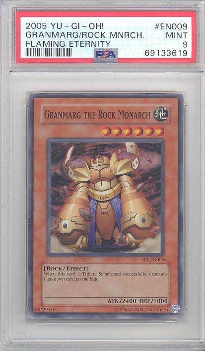 PSA 9 - Yu-Gi-Oh Card - FET-EN009 - GRANMARG THE ROCK MONARCH (super rare holo) - MINT: BBToyStore.com - Toys, Plush, Trading Cards, Action Figures & Games online retail store shop sale PSA 9 - Yu-Gi-Oh Card - FET-EN009 - GRANMARG THE ROCK MONARCH (super rare holo) - MINT: BBToyStore.com - Toys, Plush, Trading Cards, Action Figures & Games online retail store shop sale