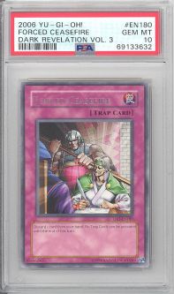 PSA 10 - Yu-Gi-Oh Card - DR3-EN180 - FORCED CEASEFIRE (rare) - GEM MINT