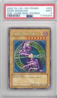 PSA 9 - Yu-Gi-Oh Card - DDS-002 - DARK MAGICIAN (secret rare holo) - MINT