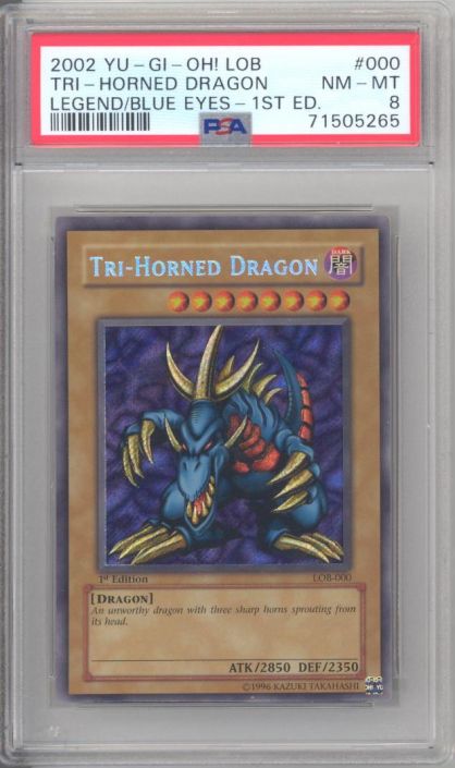PSA トライホーンドラゴン LOB-EN000 シークレット TRI-HORNED DRAGON /トライホーン・ドラゴン[旧ｱｼﾞｱｼｰｸﾚｯﾄ]《1st