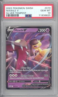 PSA 10 - Pokemon Card - Silver Tempest 070/195 - MAWILE V (holo-foil) - GEM MINT