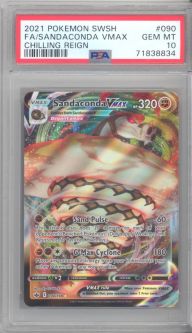 PSA 10 - Pokemon Card - Chilling Reign 090/198 - SANDACONDA VMAX (holo-foil) - GEM MINT
