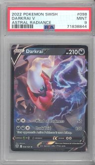 PSA 9 - Pokemon Card - Astral Radiance 098/189 - DARKRAI V (holo-foil) - MINT