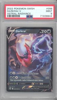 PSA 9 - Pokemon Card - S&S: Astral Radiance 098/189 - DARKRAI V (holo-foil) - MINT