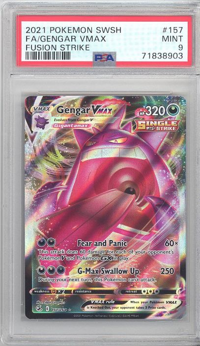 Pokémon TCG Gengar VMAX Fusion Strike 157/264 Holo Ultra Rare