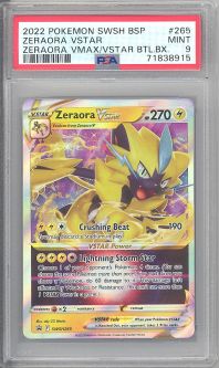 PSA 9 - Pokemon Card Promo #SWSH265 - ZERAORA VSTAR (holo-foil) - MINT