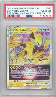 PSA 10 - Pokemon Card Promo #SWSH265 - ZERAORA VSTAR (holo-foil) - GEM MINT