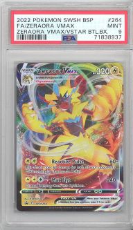 PSA 9 - Pokemon Card Promo #SWSH264 - ZERAORA VMAX (holo-foil) - MINT