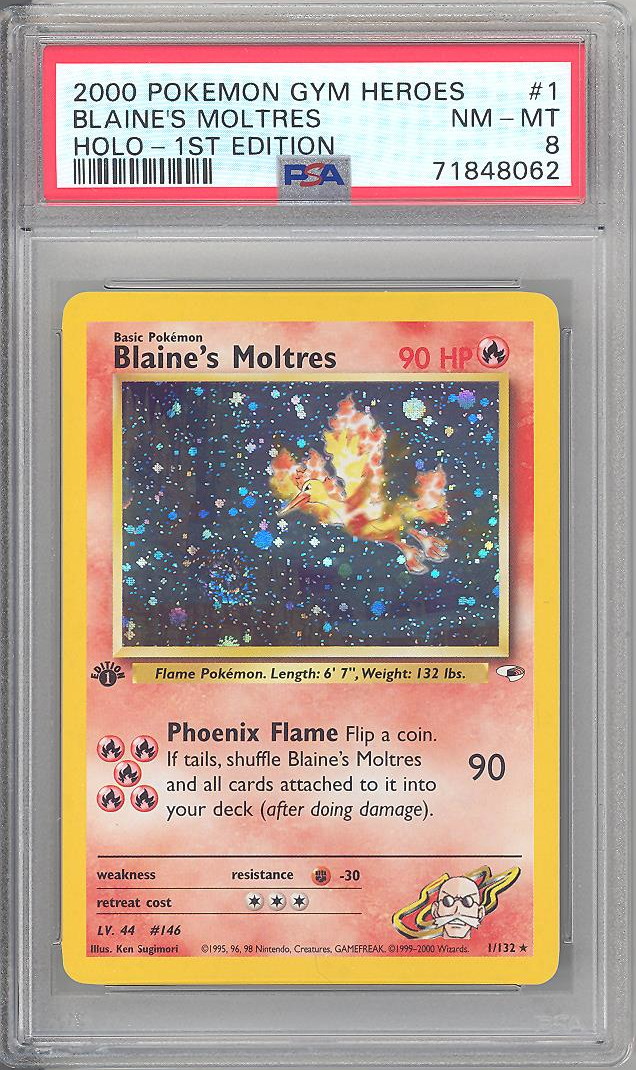 Blaine's Moltres - Gym Heroes - Pokemon