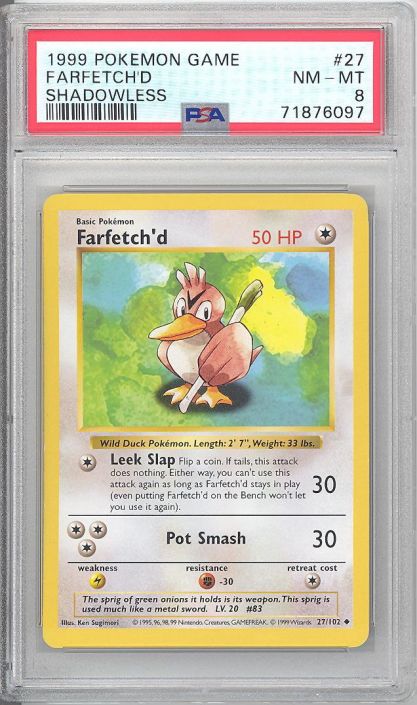 Card Farfetch'd 27/102 Pokemon Original