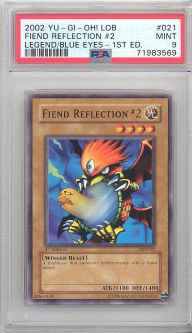 PSA 9 - Yu-Gi-Oh Card - LOB-021 - FIEND REFLECTION #2 (common) *1st Edition* - MINT