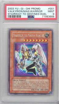 PSA 9 - Yu-Gi-Oh Card - SDD-001 - VALKYRION THE MAGNA WARRIOR (secret rare holo) - MINT PSA 9 - Yu-Gi-Oh Card - SDD-001 - VALKYRION THE MAGNA WARRIOR (secret rare holo) - MINT