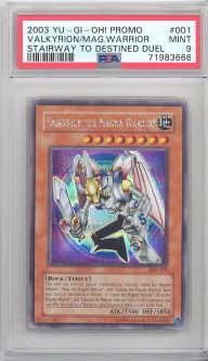 PSA 9 - Yu-Gi-Oh Card - SDD-001 - VALKYRION THE MAGNA WARRIOR (secret rare holo) - MINT