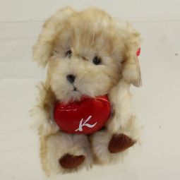 TY Beanie Baby - SENNA-KUN the Dog ( Brown Paws & Red Heart - Kitamura Japan Excl )