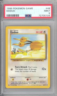 PSA 9 - Pokemon Card - Base 48/102 - DODUO (common) - MINT