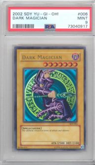 PSA 9 - Yu-Gi-Oh Card - SDY-006 - DARK MAGICIAN (ultra rare holo) - MINT