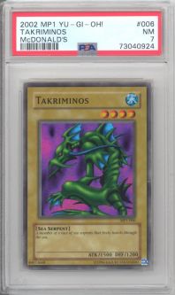 PSA 7 - Yu-Gi-Oh Card - MP1-006 - TAKRIMINOS (super rare holo) - NM