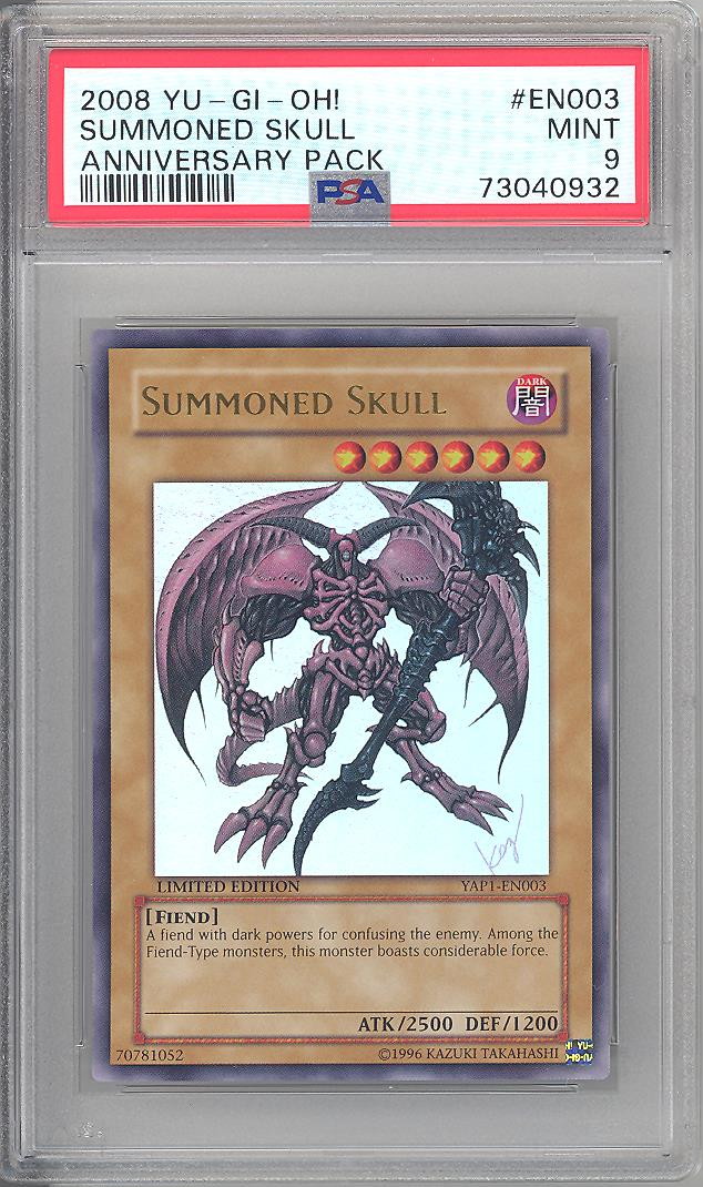 PSA 9 - Yu-Gi-Oh Card - YAP1-EN003 - SUMMONED SKULL (ultra