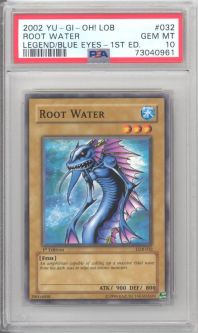 PSA 10 - Yu-Gi-Oh Card - LOB-032 - ROOT WATER (common) *1st Edition* - GEM MINT