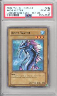 PSA 10 - Yu-Gi-Oh Card - LOB-032 - ROOT WATER (common) *1st Edition* - GEM MINT