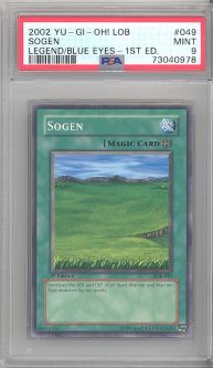 PSA 9 - Yu-Gi-Oh Card - LOB-049 - SOGEN (common) *1st Edition* - MINT