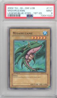 PSA 9 - Yu-Gi-Oh Card - LOB-111 - HISAIRUZAME (common) *1st Edition* - MINT