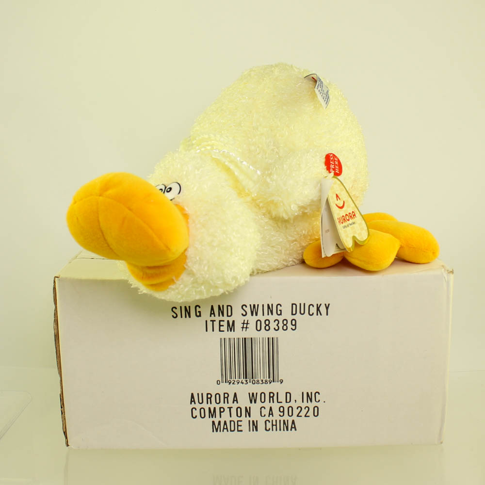 Aurora Vintage Plush SING AND SWING DUCKY (Item 08389) *NEW IN BOX