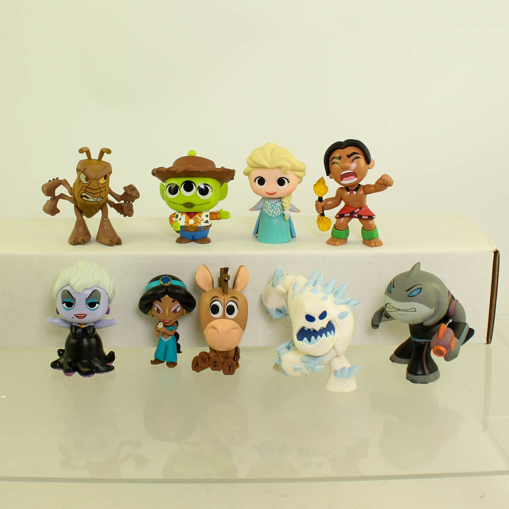 Funko Mystery Minis Vinyl Figure - Disney LOT OF 9 (Elsa Ursula Bullseye Hopper +5) *NON-MINT*