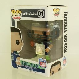 Funko POP! NFL - Vinyl Figure - RUSSELL WILSON #01 *NON-MINT BOX*