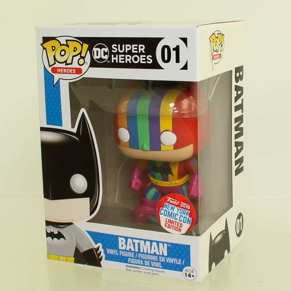 Funko POP! Heroes - DC Comics Vinyl Figure - RAINBOW BATMAN #01 (Exclusive)  *NON-MINT BOX*:  - Toys, Plush, Trading Cards, Action Figures  & Games online retail store shop sale