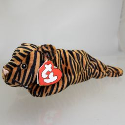 TY Beanie Baby - STRIPES the Tiger (Dark Version) (3rd Gen Hang Tag - MWNMTs)