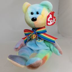 TY Beanie Baby - PEACE the Bear (Joseph & the Amazing Technicolor Dreamcoat Musical Version) MWMTs
