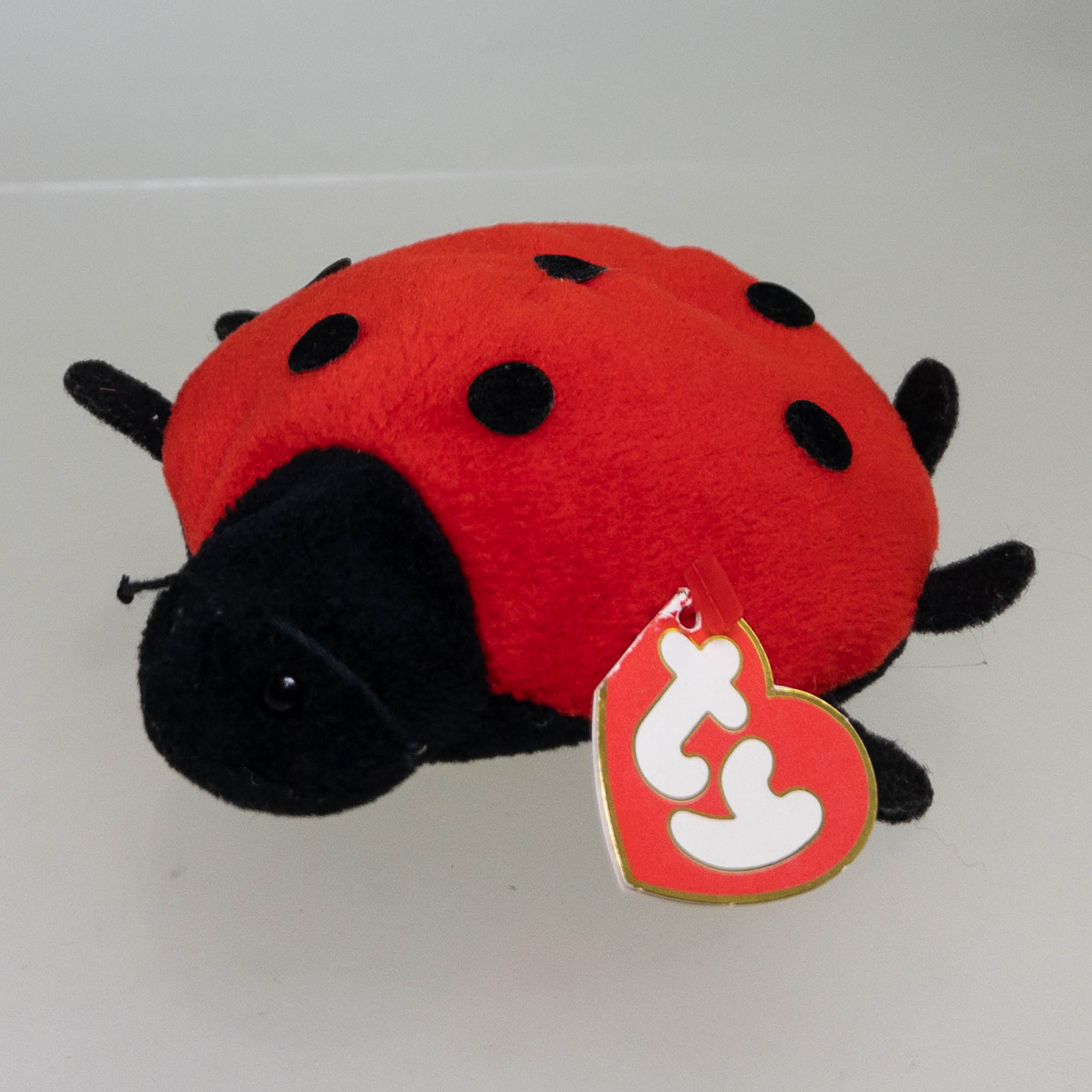 TY Beanie Baby - LUCKY the Ladybug (7 Felt Spots) (3rd Gen Hang Tag - MWNMTs)