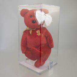Authenticated TY Beanie Baby - BILLIONAIRE Bear #9 (Signed by TY Warner - #'d out of 480)