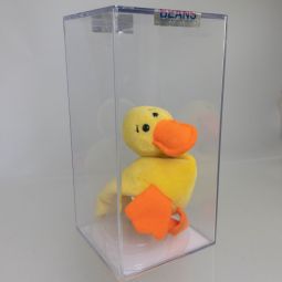 Authenticated TY Beanie Baby - QUACKERS the Duck ( WINGLESS ) (No Hang Tag - 1st Gen Tush Tag)
