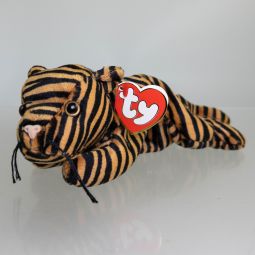 TY Beanie Baby - STRIPES the Tiger (Dark Version) (3rd Gen Hang Tag - MWMTs)