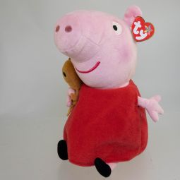 TY Beanie Buddy - PEPPA PIG the Pig (Peppa Pig) (Medium - 10 inch) *NON-MINT*