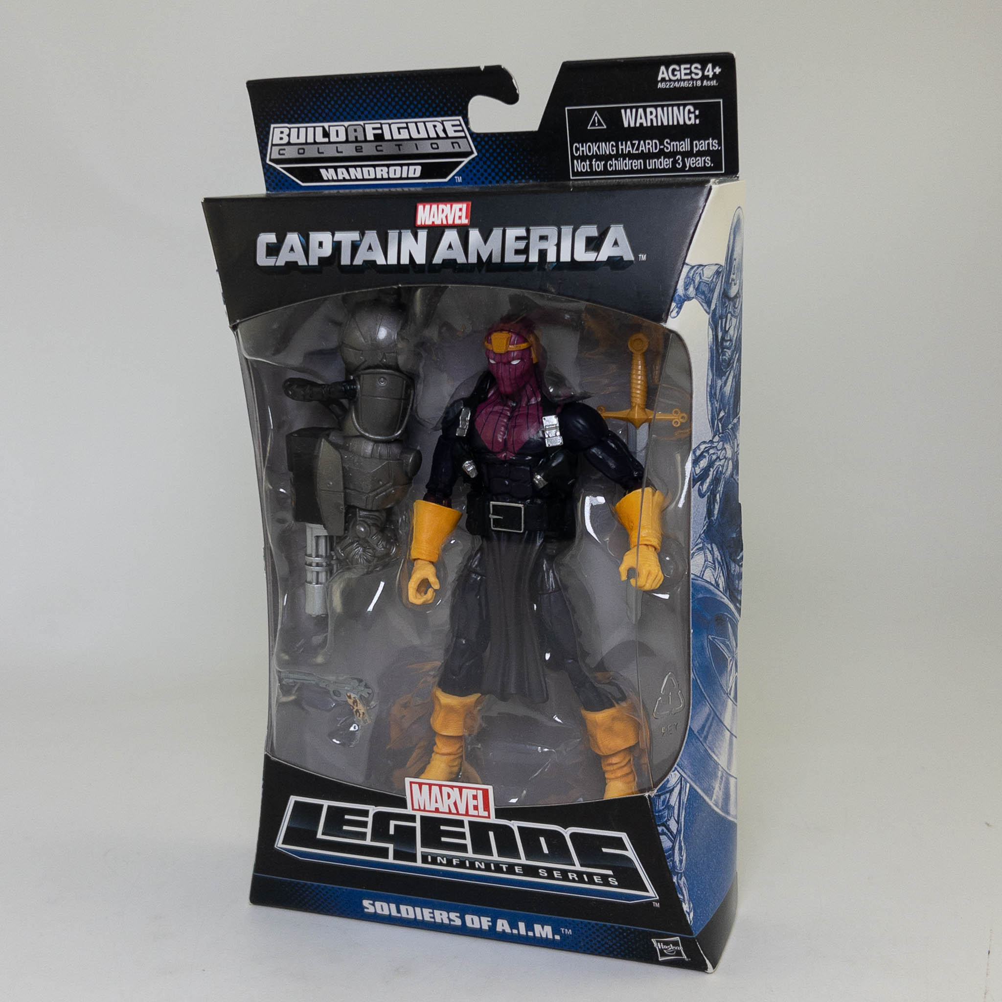 Marvel Legends - Build A Figure Mandroid - Soldiers of A.I.M. BARON ZEMO Action Figure *NM BOX*