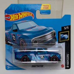 Mattel - Hot Wheels - 2021 X-Raycers Draftnator Blue 5/5 Short Card *NON-MINT*