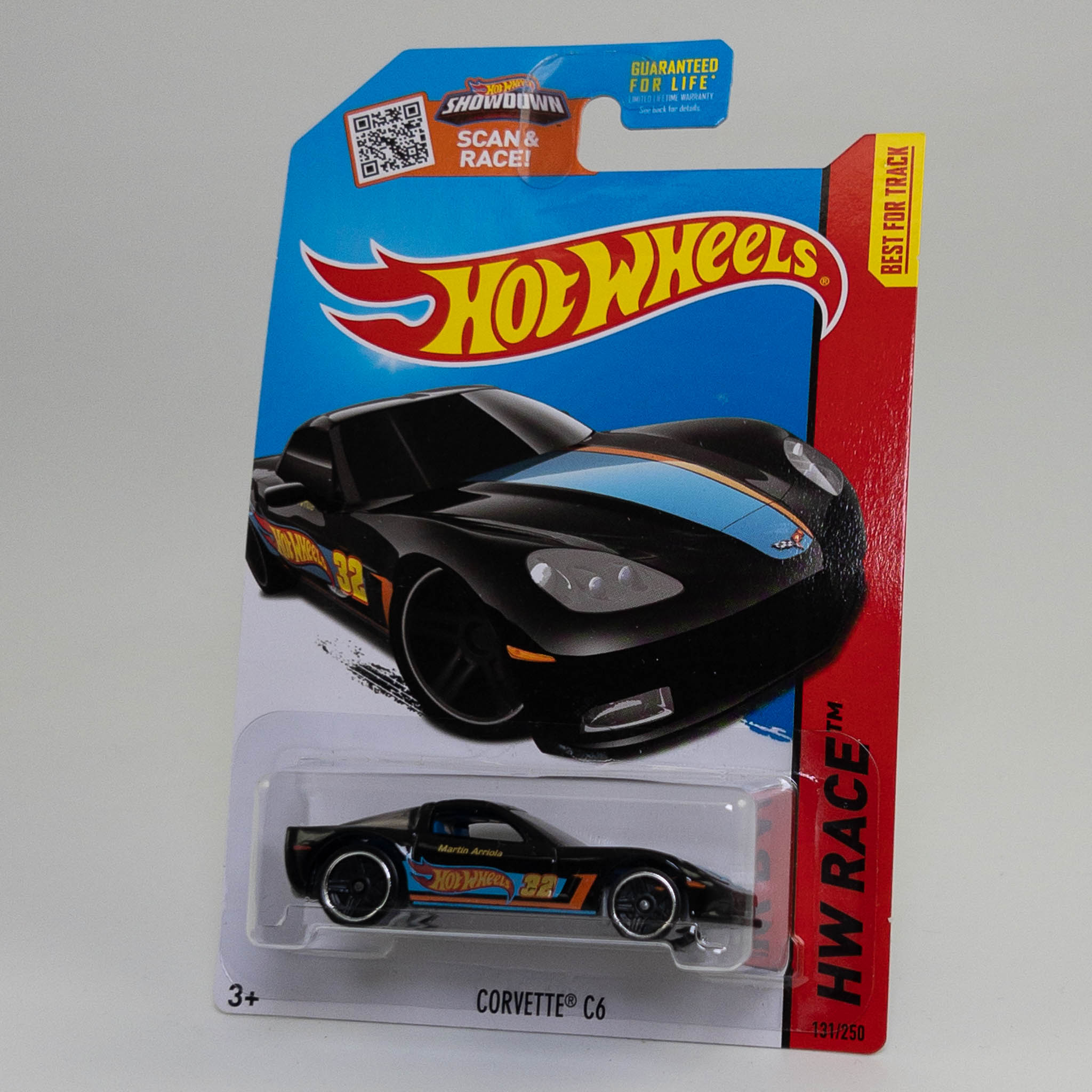 Mattel - Hot Wheels - 2013 HW Race Corvette C6 Black 131/250 *NON-MINT*