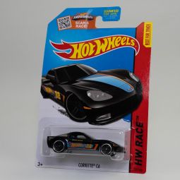 Mattel - Hot Wheels - 2013 HW Race Corvette C6 Black 131/250 *NON-MINT*