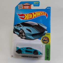 Mattel - Hot Wheels - 2015 HW Exotics Lanborghini Sesto Elemento 10/10 *NON-MINT*